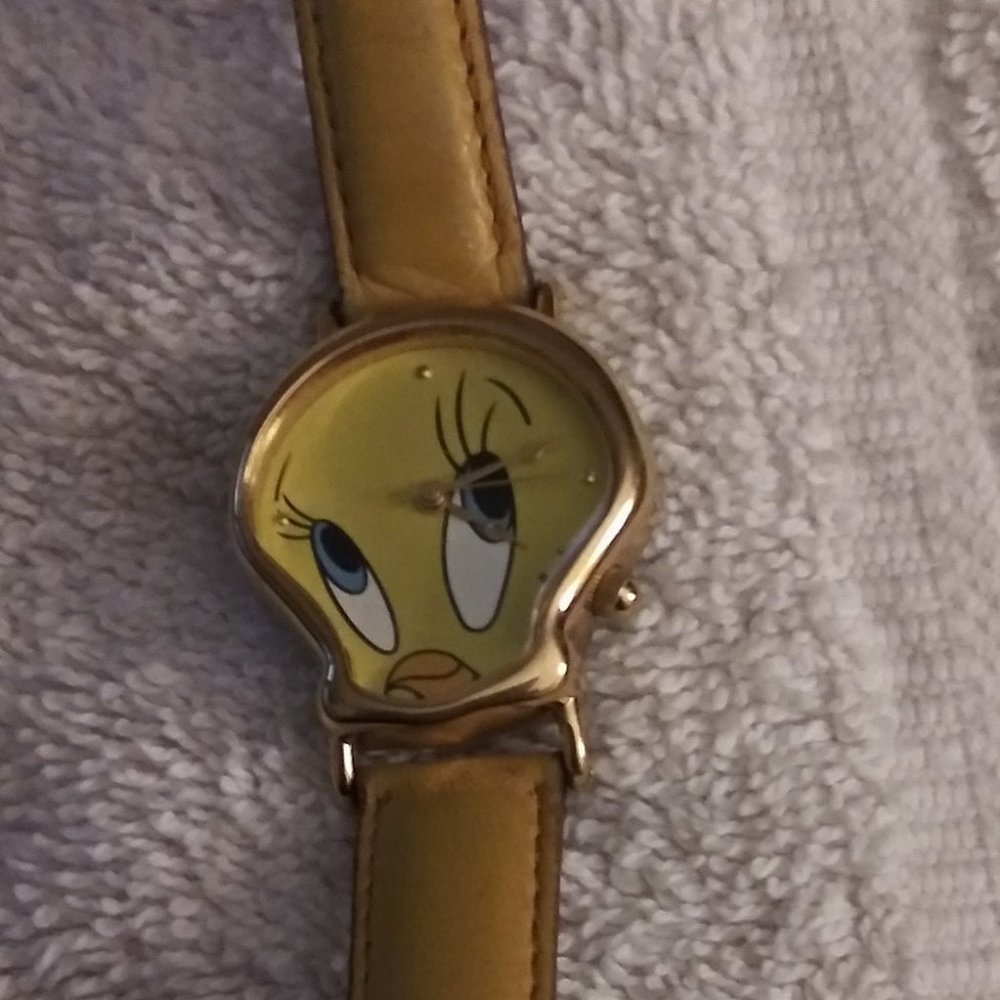 Armitron Gold Plated Tweety Bird Watch # 2200/308